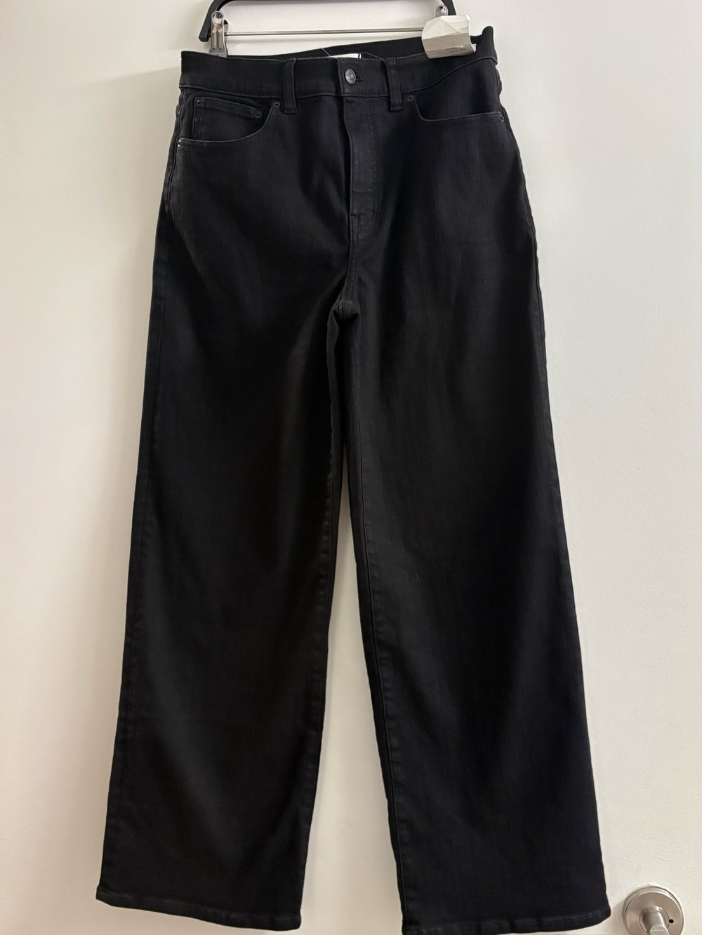 Madewell Black Relaxed Wide-Leg Jeans NWT Sz 29